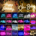 Happy Birthda Neonschild LED Leuchtschild Party Bar Neon Sign Leuchtreklame Deko