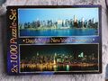 ** 2 Puzzle  ** 2 x 1000 Teile ** New York *** Panorama ** Tag & Nacht * Set