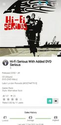 A ~ Hi-Fi Serious Limited Edition CD/DVD 2002 Melodic Rock NuMetal Linkin Park