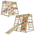 Klettergerüst Kinder Kletterwand Indoor Spielplatz Kletterturm Holz Juskys®