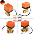 2-Wege 3-Wege Ventil Zonenventil Elektrisch Kugelventil 1" 3/4" Motorkugelhahn