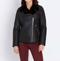 Damen Jacke Bikerjacke aus Lammfell "schwarz" Gr. 46/48 UVP:799,00€ -.1801