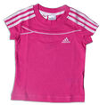 P) MÄDCHEN T-SHIRT PINK WEISS LG ET TEE V35086 T-SHIRTS KURZARM ADIDAS 116 NEU