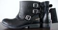 REPLAY NARIE Biker Boots Damen Bootie Stiefelette Stiefel Leder Schwarz Gr38 NEU