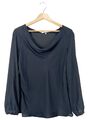 SEIDENSTICKER Hemd-Bluse Damen Gr. DE 36 blau Casual-Look