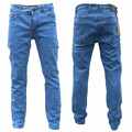 Herren Jeans  Regular Straight Fit Hose Hellblau Loose  Übergröße Übergrößen NEU