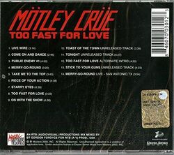 MÖTLEY CRÜE "TOO FAST FOR LOVE" CD NEU