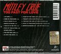 MÖTLEY CRÜE "TOO FAST FOR LOVE" CD NEU