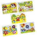 goki Steckpuzzle Greifpuzzle Kinderpuzzle Holzpuzzle Einlegepuzzle erste Puzzle