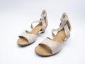 Rieker Damen Pumps Sandalen Sandalette Absatzschuh beige Gr. 40 EU Art. 3157-55