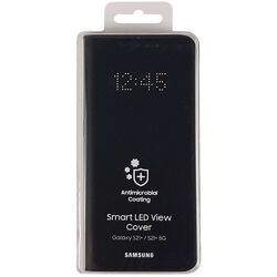 Original Samsung LED View Cover Hülle Case EF-NG996 für Galaxy S21+ Plus Schwarz