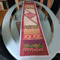 Wandbehang Tischläufer Tischdecke Patchwork Orient Rajasthan 150 x 28/30 No2