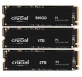 Crucial P3 interne SSD Festplatte M.2  2280 500GB 1TB 2TB 4TB  NVMe PCIe 3.0 x 4