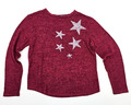 Primark Mädchen Langarmshirt Sweatshirt Meliert Sterne in Gr. 134/140 (9-10 J.)