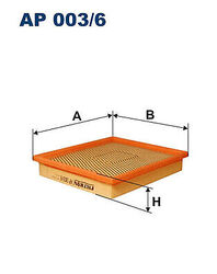 FILTRON AP 003/6 LUFTFILTER FÜR CHRYSLER DODGE VW
