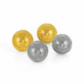 Magnet Akupunktur Massage Kugeln | 2 x 2er Set | Silber, Gold | ca. 45mm Ø