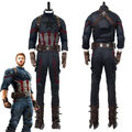 Avengers3: Infinity War Captain America Steven Rogers Cosplay Costume Suit