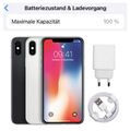 Apple iPhone X 10 - 64 256GB - SEHR GUT - 100% BATT. - Spacegrau Silber