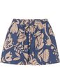 Neu Shorts Gr. 38 Indigo Latte Macchiato Floral Sommerliche Damenshorts