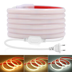 230V COB LED Streifen Stripe Dimmbar AN/AUS Lichtleiste Lichtband Selbstklebend