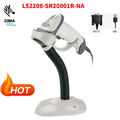 Zebra LS2208-SR20001R-NA 1D Handheld Barcode Scanner mit Stand USB RS232 Kabel