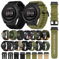 Quickfit Nylon Canvas Armband Für Garmin Fenix 7 7X 6 6X Epix Pro 5 5X Plus 3 HR