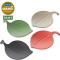 Koziol Schale Leaf-On 4er Set Glasabdeckung Glasmarker Glasdeckel