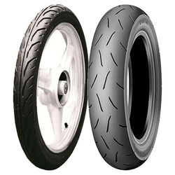 PAAR MOTORRADREIFEN DUNLOP 2.50-17 43P TT900 + 100/90-12 49J TT93 GP