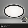 BRILONER Deckenleuchte Slim LED Deckenlampe schwarz