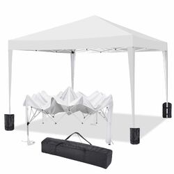 Pop Up Pavillon Wasserdicht Gartenpavillon Partyzelt Gartenzelt 3x3m/3,3x3,3m DE