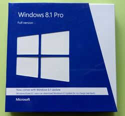 Microsoft Windows 8.1 Pro Vollversion (PC) Boxed 32 & 64 Bit inklusive versiegelt