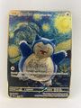 Pokémon Karte Snorlax With The Starry Night Geschenk Van Gogh Metall Weihnachten