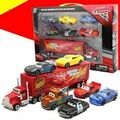 7PCS Cars Set 2 Lightning McQueen Racer Car&Mack Truck Geschenk Kinder Spielzeug