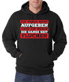 Youth Designz Nicht aufgeben - Fluche Herren Hoodie mit Print Spruch Lustig Fun