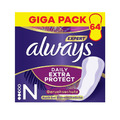 Always Dailies Extra Protect Slipeinlagen Damen, Normal (64 Binden), Giga Pack, 