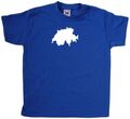 Switzerland Outline Kinder T-Shirt