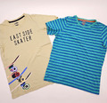 Happy Kids Jungen T-Shirt Kurzarmshirt 2x Gr. 146/152 (11-12 Jahre)   Baumwolle