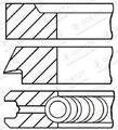 GOETZE ENGINE 08-183007-00 Kolbenringsatz Kolbenringe für PUCH G-Modell (W463)