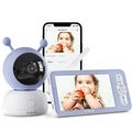 BOIFUN Babyphone mit Kamera 5" Video Baby Monitor 4-Fach Zoom Temperatursensor