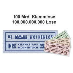 100 Mrd. klammlose Paypal Google Pay - 100.000.000.000 klamm.de Lose Werbung