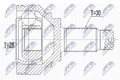 NTY NPZ-BM-028 Gelenksatz, Antriebswelle für BMW