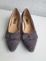 Gabor Pumps Damenschuhe Gr. 6 - Wildleder Grau 