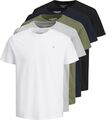 JACK & JONES 5er Pack T-Shirt Logo Rundhals T-Shirt Größe XL NEU und OVP JXJ