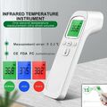 Digital Fieberthermometer Infrarot Messgerät Baby Erwachsene Kontaktlos LCD DE