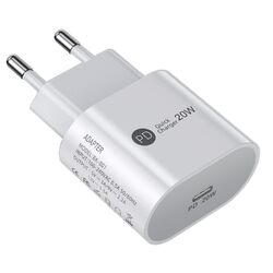 20W Schnell Ladegerät USB Typ C Netz Netzstecker Adapter Für Samsung Handy Weiß