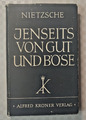 Nietzsche / Jenseits von Gut und Böse / Alfred Kröner Verlag / 1959