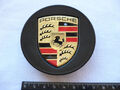 1x Original Porsche Nabenkappe Felgendeckel schwarz matt 7L5601149 konkav