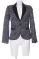 ZARA BASIC Kurz-Blazer Damen Gr. DE 36 hellgrau-schwarz Casual-Look