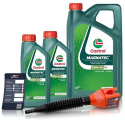 7 L LITER CASTROL MAGNATEC 10W-40 A/B MOTOREN-ÖL MOTORÖL 51124578### INKL. ÖLWECHSEL-ANHÄNGER + EINFÜLLTRICHTER ###