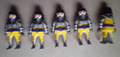 PLAYMOBIL  -  5  Figuren  Ritter  Wikinger  Königsritter  gelb silber